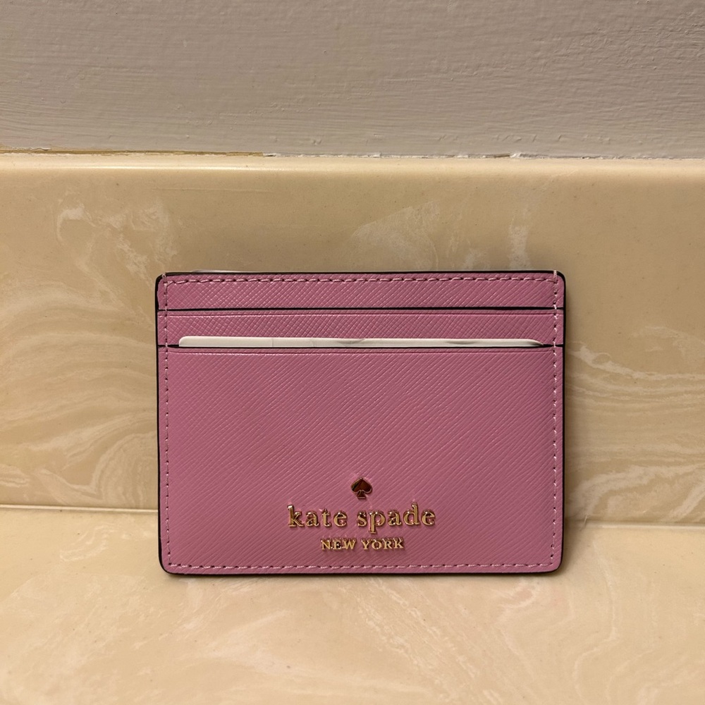Kate Spade Madison Saffiano Leather Small Slim Card Holder